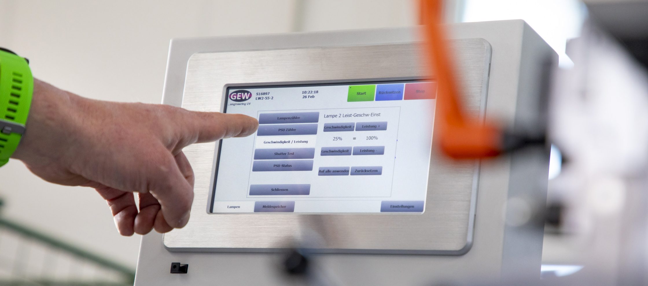 GEW HMI Touchscreen