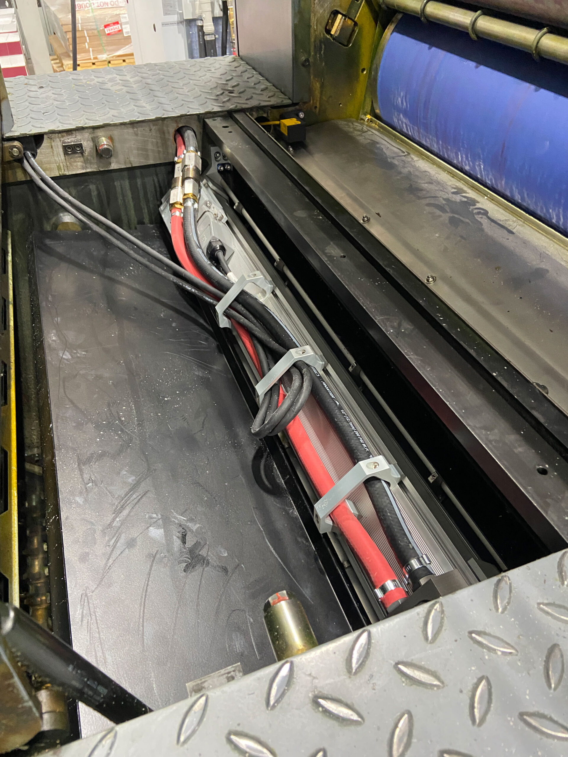 This shows LeoLED on a Heidelberg CD74.