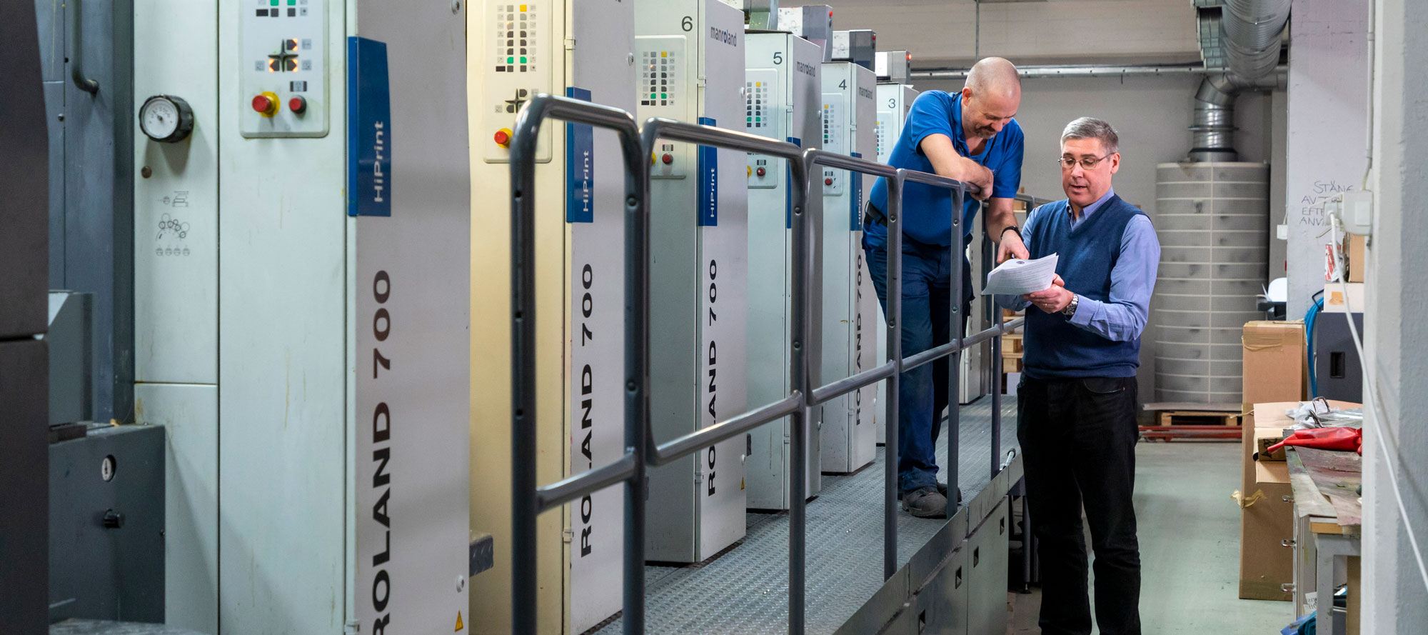 TMG Stockholm purchased a GEW UV LED system for their Manroland R700.