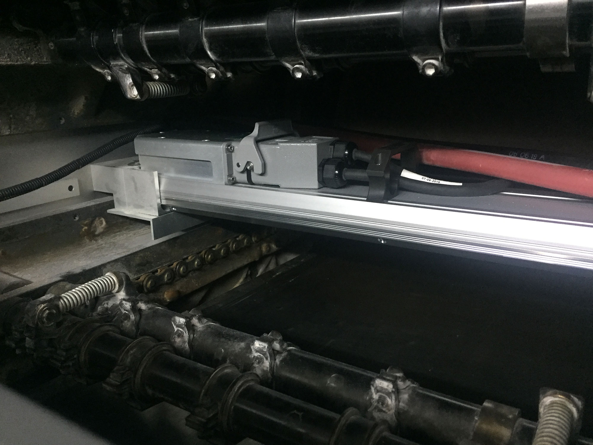 A LeoLED on a Heidelberg SM72.